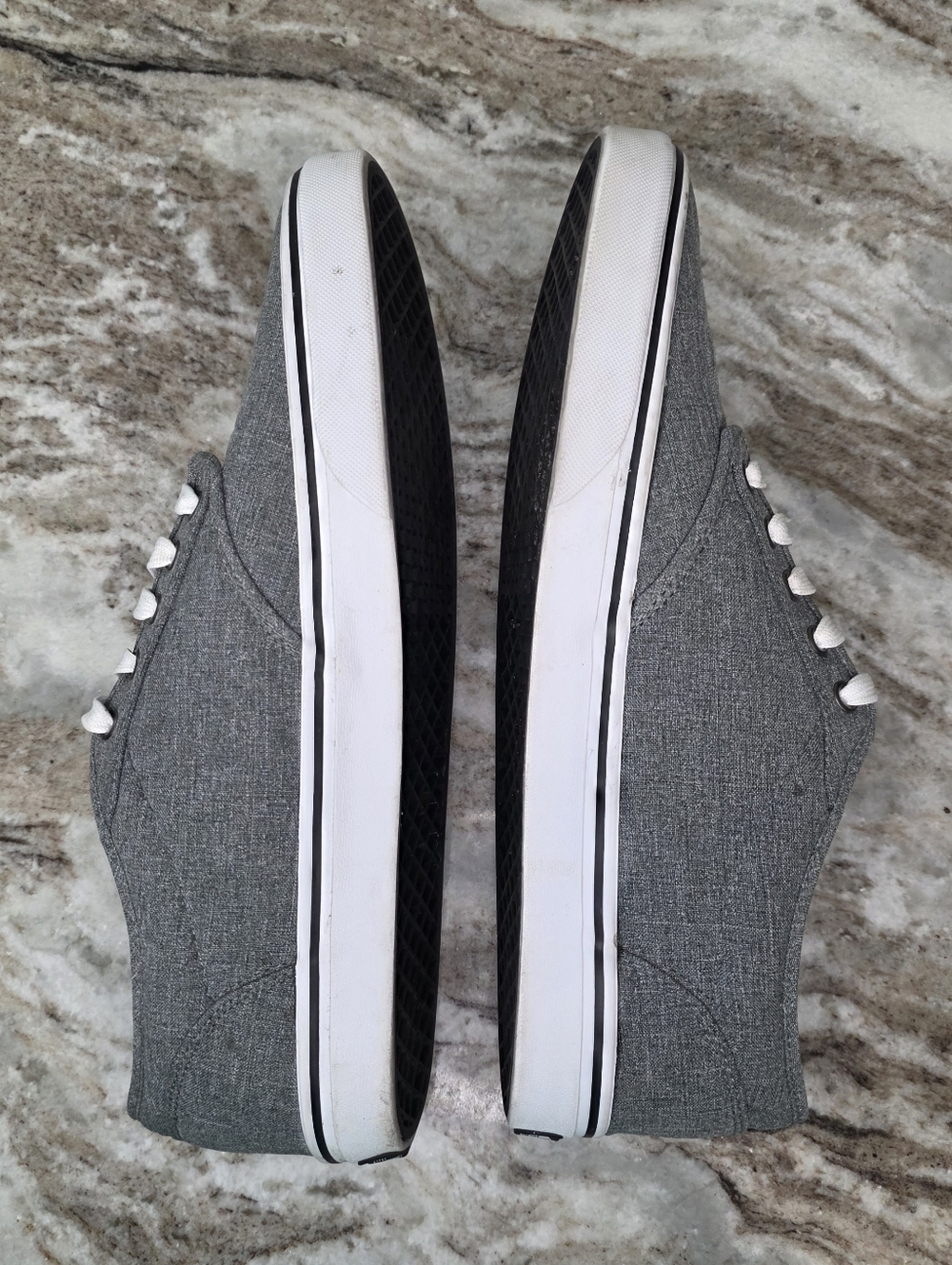 Vans Atwood Sneakers Grey/White Canvas Tennis Shoes Men's Size 13 - Picture 4 of 10